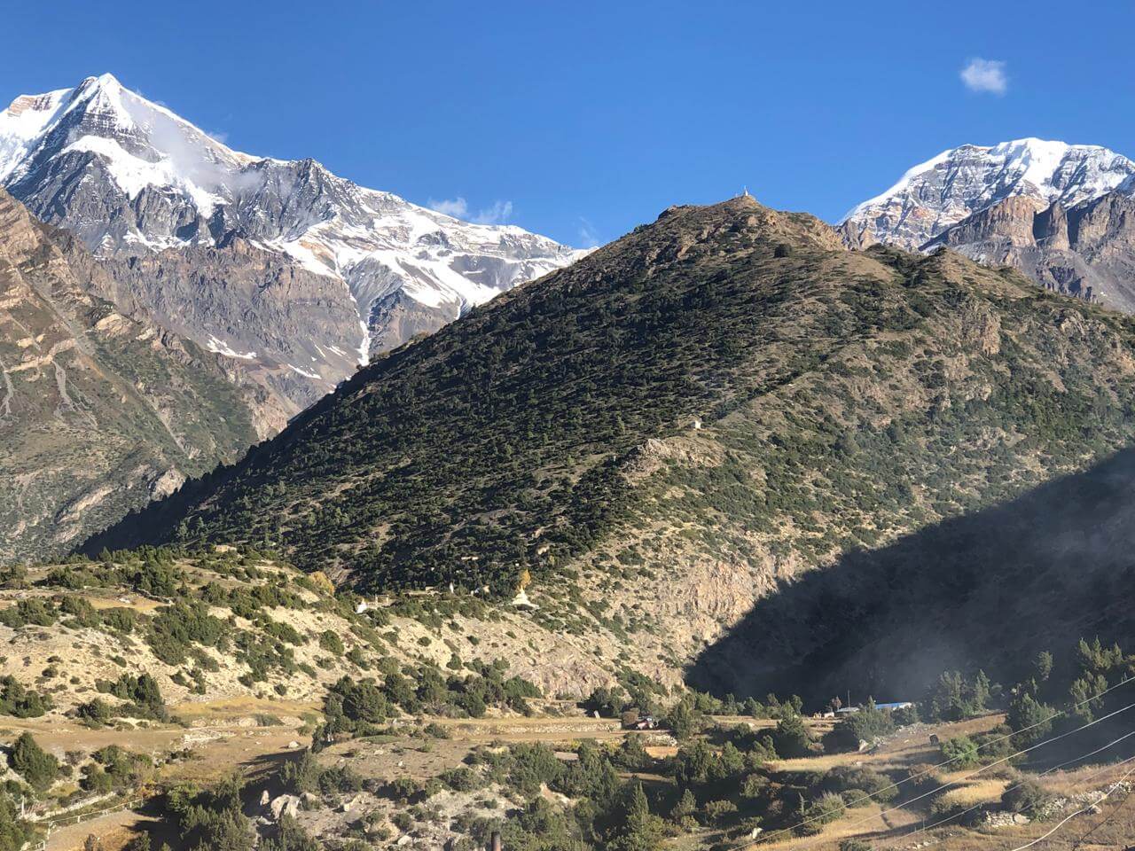 Beautiful landscape of the Chulu Far East Peak